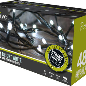 Festive box of 480 bright white lights.