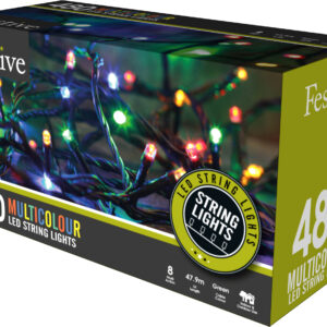 Festive 480 multicolour fairy lights in a box