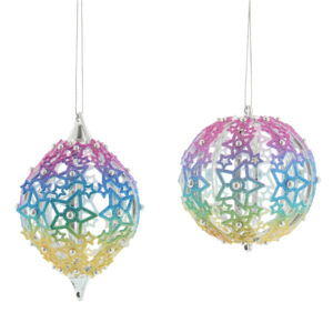 Rainbow Filigree Baubles