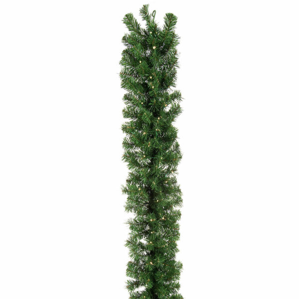 270cm Green Garland Mixed Tips -100 lights - Battery Operated