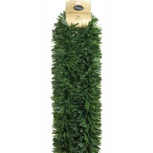 Chunky Green Pine Garland Tinsel - 3m