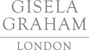 Logo with the text "Gisela Graham London" written in capital letters and a simple, sans-serif font.