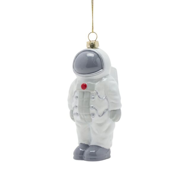 Fabulous Spaceman Hanging Decoration A charming space-themed hanging decoration to add a playful touch to any tree, this dreamy Spaceman will capture the imagination of young and old. Lovingly crafted from plastic, this hand-painted astronaut is perfect for adding a magical space theme to any festive tree, this delightful decoration will be adored by kids and adults alike. Give your Christmas tree an out-of-this-world look with this whimsical Spaceman tree decoration. Blast off into the Festive season!